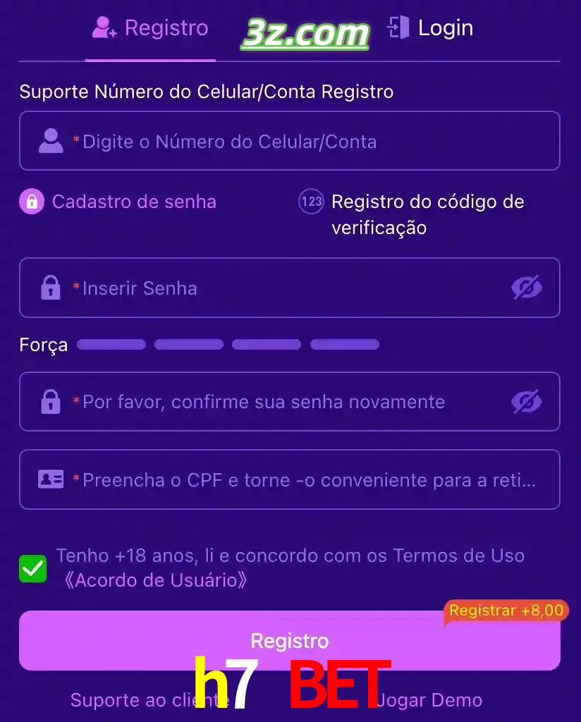 bonus de cadastro imediato
